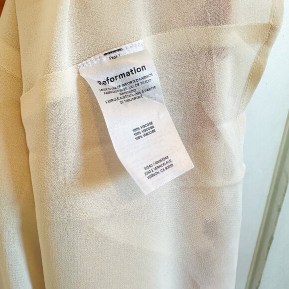 Reformation | Jaelyn Floral Sundress Midi Dress in Carmina Red Size 4P $278 - Picture 8 of 8